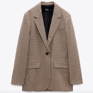 Zara Plaid Blazer